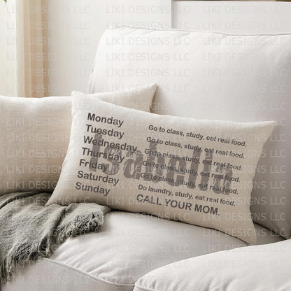 Personalized Humorous Dorm Pillow Cover