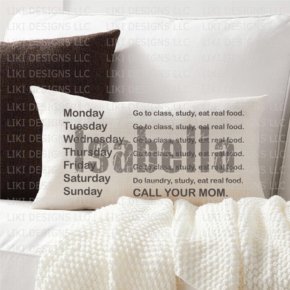 Personalized Humorous Dorm Pillow Cover