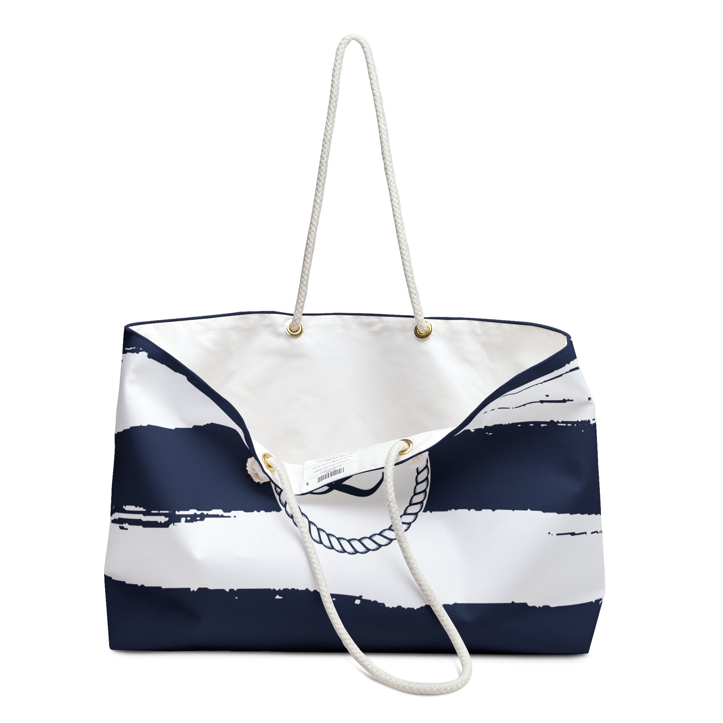 Nautical Striped Beach Extra Large Tote Bag