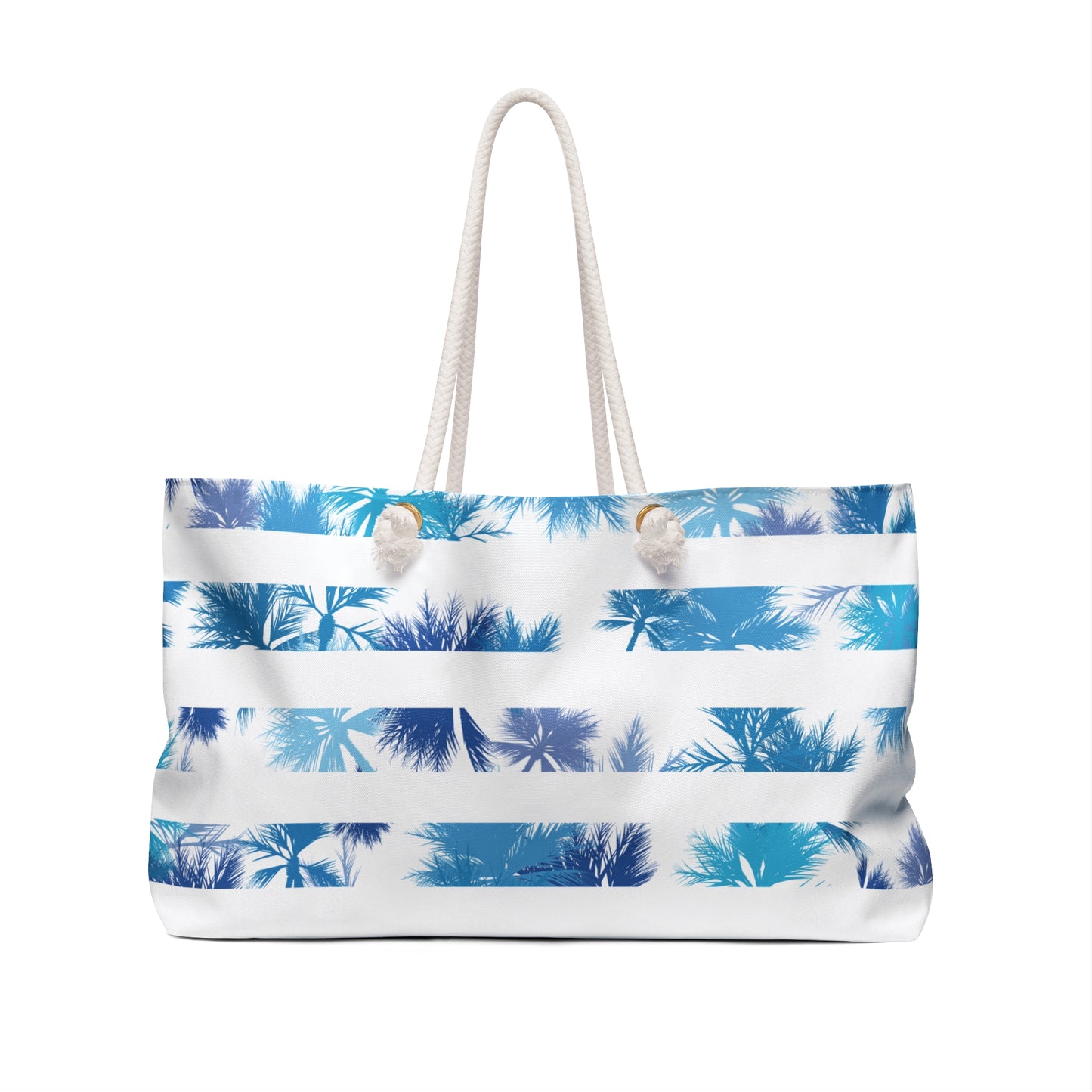 Palm Tree Striped Beach Extra Large Tote Bag