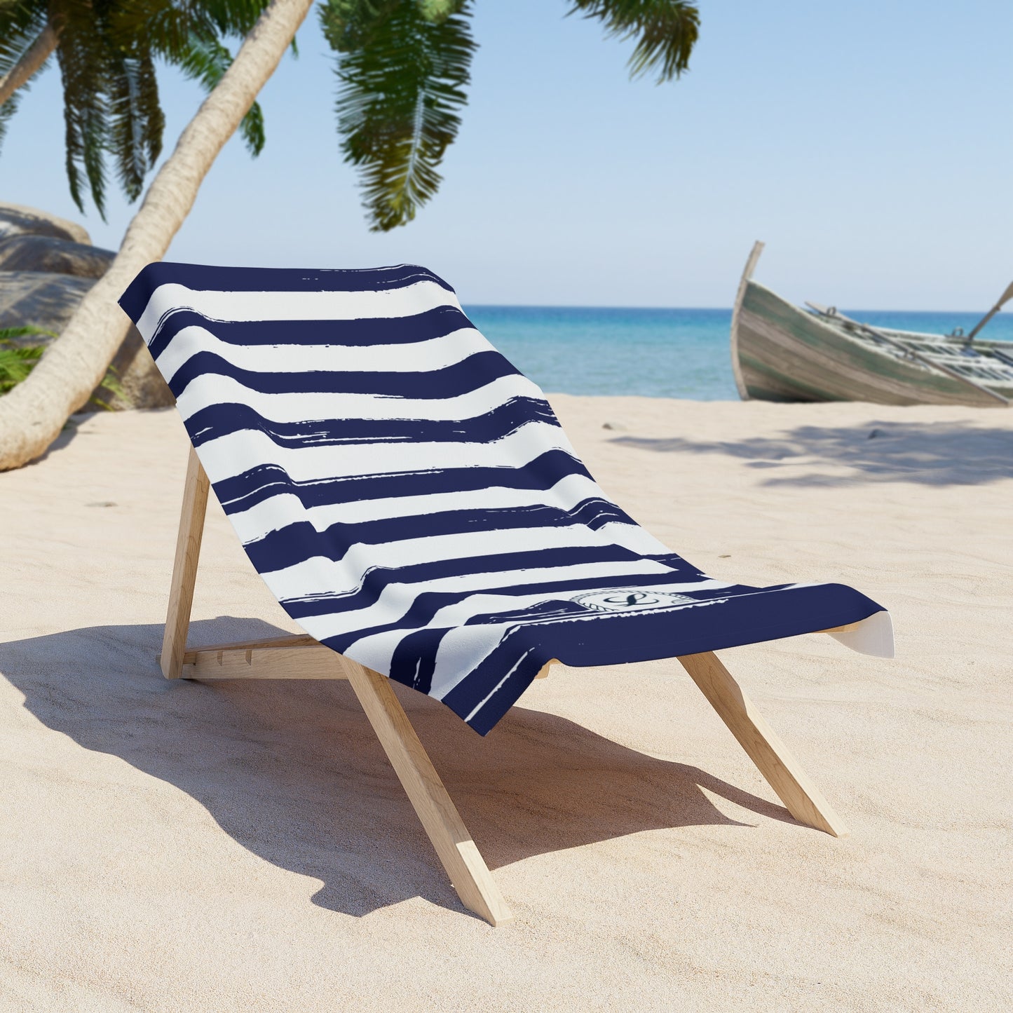 Nautical Striped Beach Towel