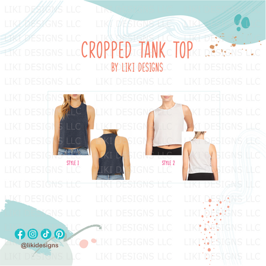 Personalized Running Cropped Tank Top