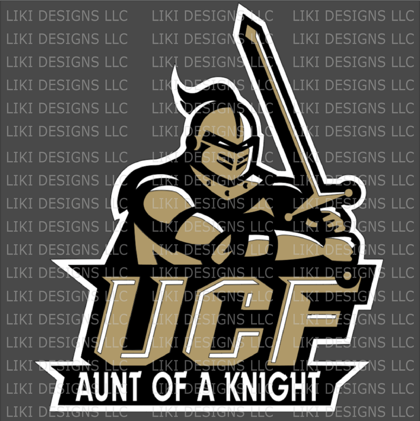 Personalized UCF Knight Vinyl Decal