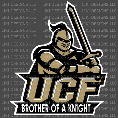 Personalized UCF Knight Vinyl Decal