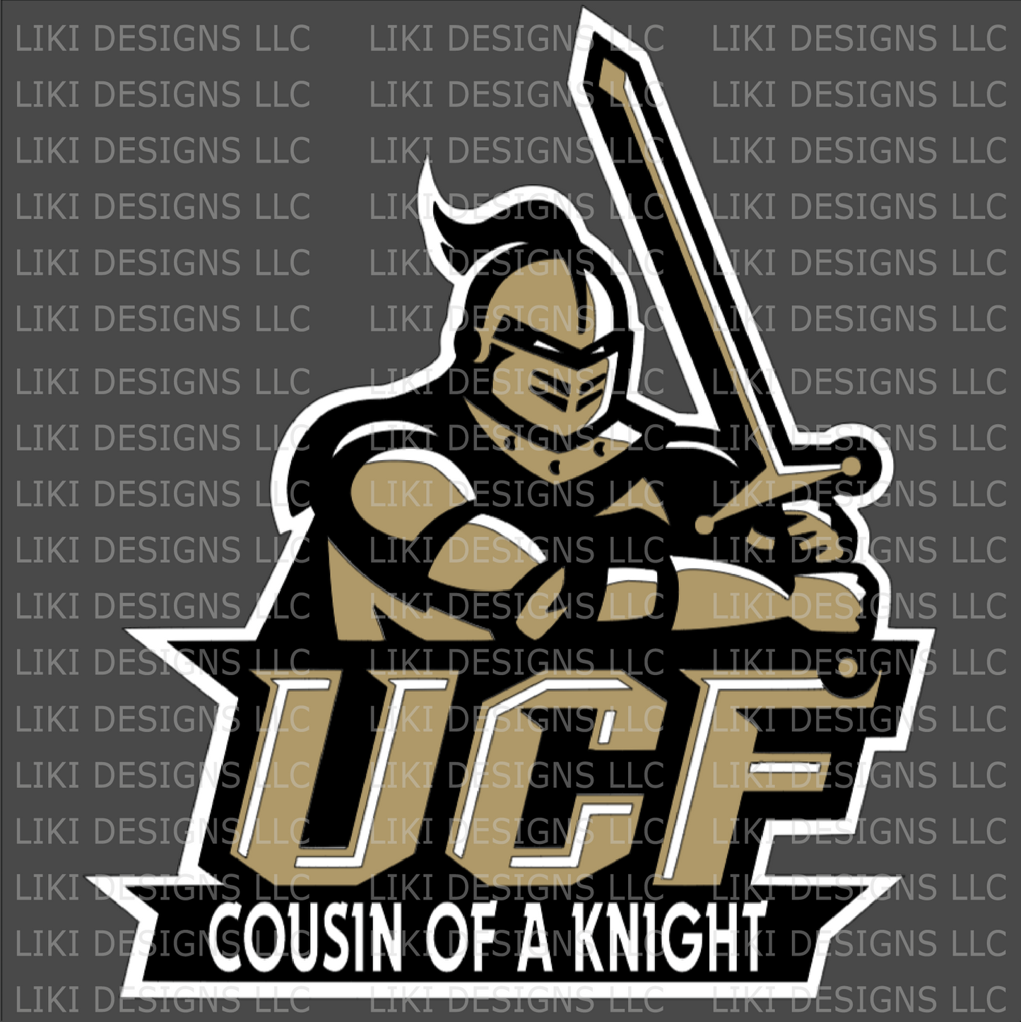 Personalized UCF Knight Vinyl Decal