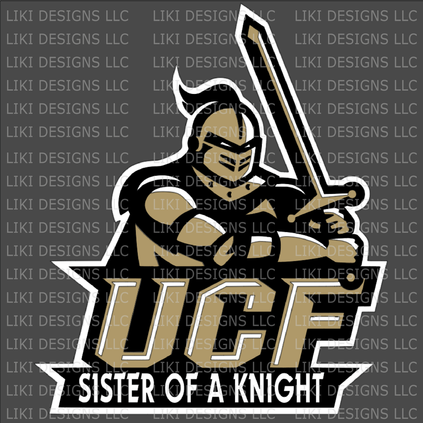 Personalized UCF Knight Vinyl Decal