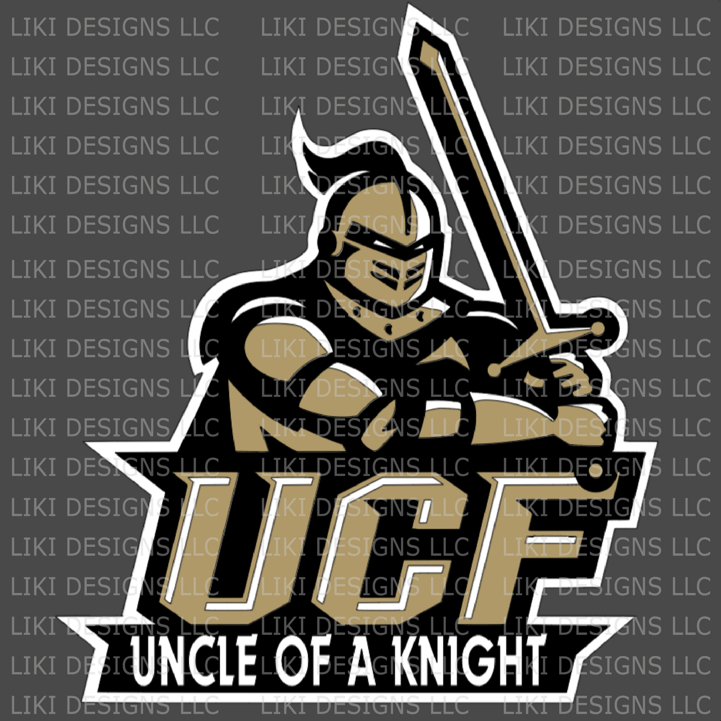 Personalized UCF Knight Vinyl Decal