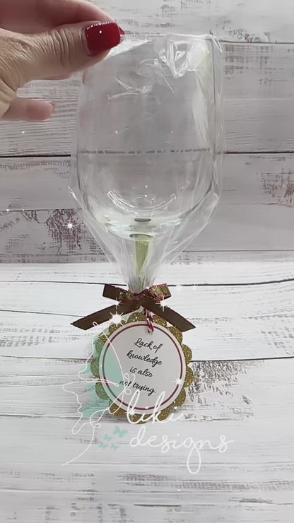 Engraved Name Wine Glass